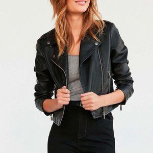 BDG vegan leather moto jacket
